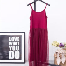 Load image into Gallery viewer, CHICEVER Sexy Spaghetti Strap Dress For Women Sleeveless Patchwork Mesh Loose Ladies Party Dresses Female Clothes Fashion New