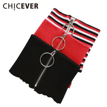 Load image into Gallery viewer, [CHICEVER] Winter Circular Zipper 100% Wool Knitted Warm Ring Choker Scarf Women New Fashion 4 Colors