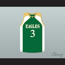 Load image into Gallery viewer, CJ McCollum 3 GlenOak High School Golden Eagles Green Basketball Jersey 2