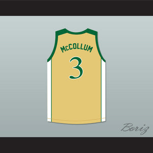CJ McCollum 3 GlenOak High School Gold Basketball Jersey 2
