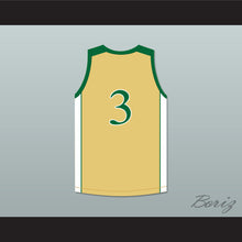 Load image into Gallery viewer, CJ McCollum 3 GlenOak High School Golden Eagles Gold Basketball Jersey 2