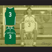 Load image into Gallery viewer, CJ McCollum 3 GlenOak High School Golden Eagles Green Basketball Jersey