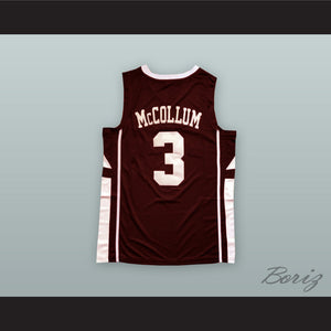 CJ McCollum 3 Lehigh Mountain Hawks Brown Basketball Jersey