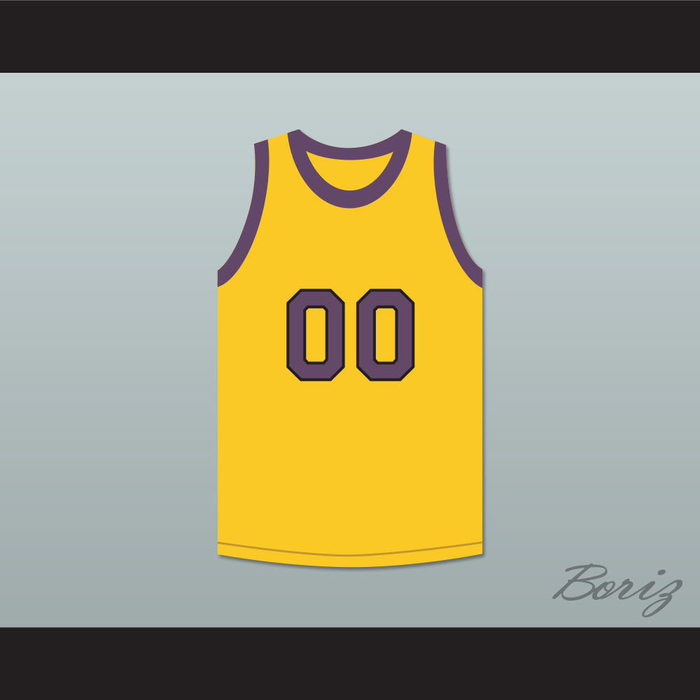 Cole Brown Your Name Here 00 Yellow Basketball Jersey Martin