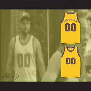 Cole Brown Your Name Here 00 Yellow Basketball Jersey Martin