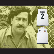 Load image into Gallery viewer, Pablo Escobar 2 Colombia White Football Soccer Jersey