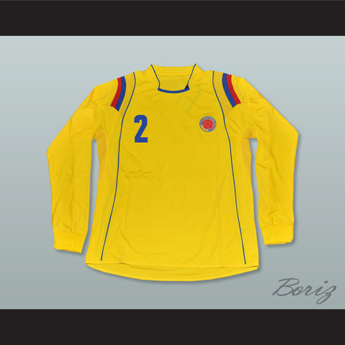 Pablo Escobar 2 Colombia Home Long Sleeve Football Soccer Jersey