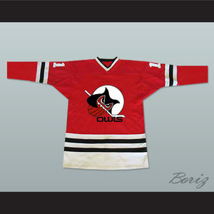 Columbus Owls IHL Red Hockey Jersey