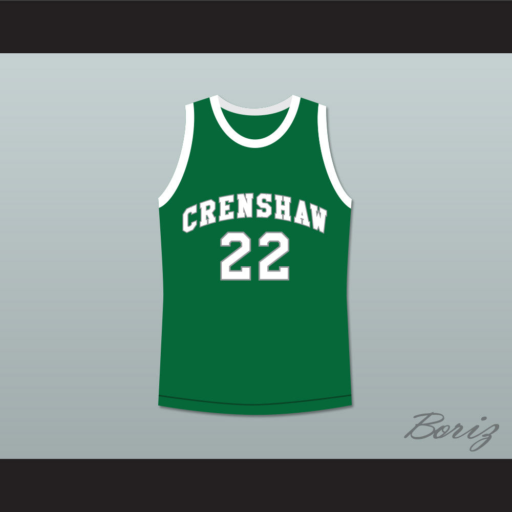 Quincy McCall 22 Crenshaw High School Green Basketball Jersey