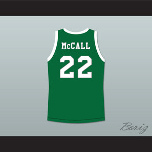 Quincy McCall 22 Crenshaw High School Green Basketball Jersey