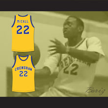 Load image into Gallery viewer, Quincy McCall 22 Crenshaw High School Yellow Basketball Jersey