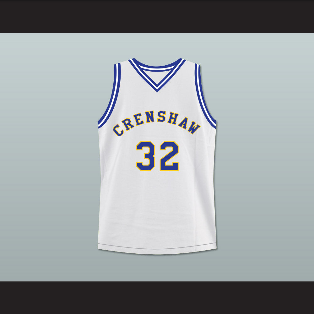 Monica Wright 32 Crenshaw High School White Basketball Jersey Love and Basketball 1