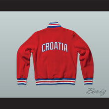 Load image into Gallery viewer, Croatia Varsity Letterman Jacket-Style Sweatshirt