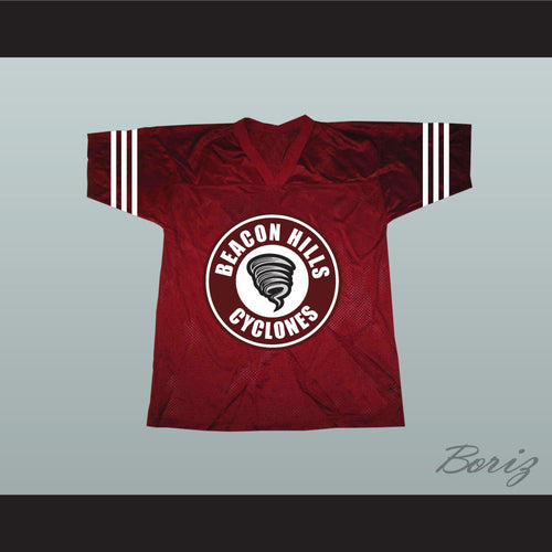 Stiles Stilinski 24 Beacon Hills Cyclones Maroon Alternate Lacrosse Jersey