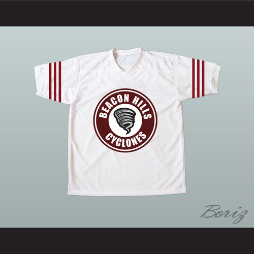 Stiles Stilinski 24 Beacon Hills Cyclones White Alternate Lacrosse Jersey