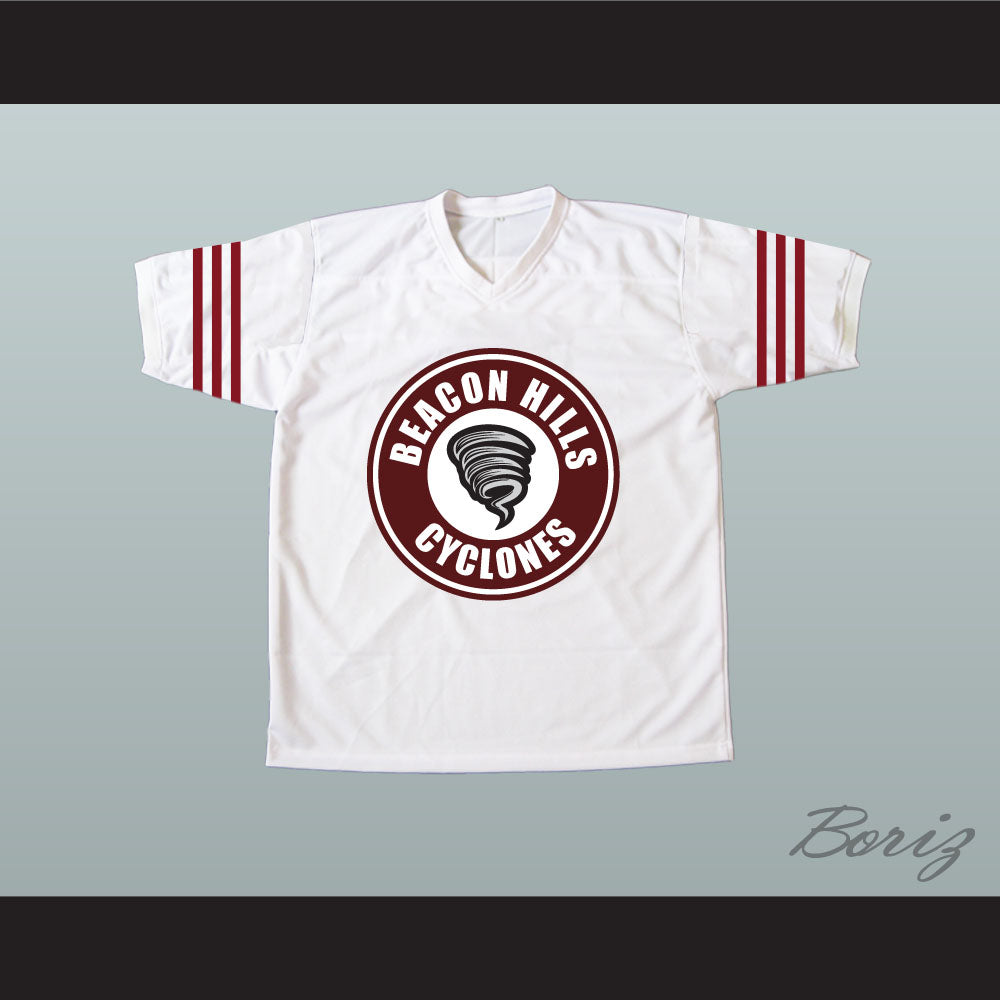Stiles Stilinski 24 Beacon Hills Cyclones White Alternate Lacrosse Jersey
