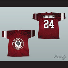Load image into Gallery viewer, Stiles Stilinski 24 Beacon Hills Cyclones Maroon Alternate Lacrosse Jersey
