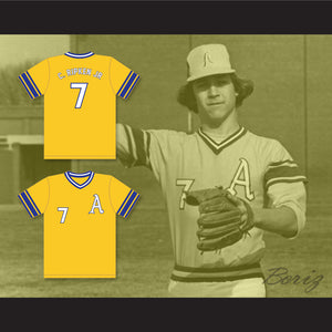 Cal Ripken Jr 7 Aberdeen High School Eagles Yellow Baseball Jersey 2