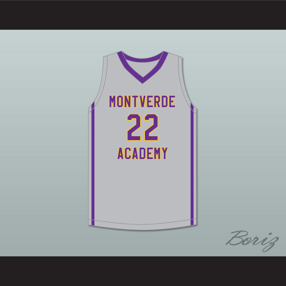 Caleb Houstan 22 Montverde Academy Eagles Gray Basketball Jersey 1