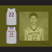 Load image into Gallery viewer, Caleb Houstan 22 Montverde Academy Eagles Gray Basketball Jersey 1