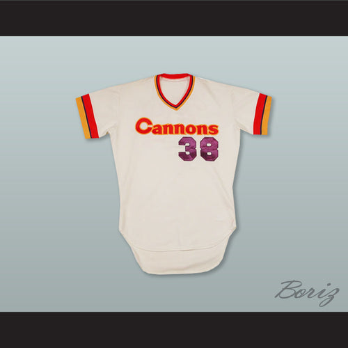 Calgary Cannons 38 White Baseball Jersey