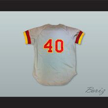 Load image into Gallery viewer, Calgary Cannons 40 Gray Button Down Baseball Jersey