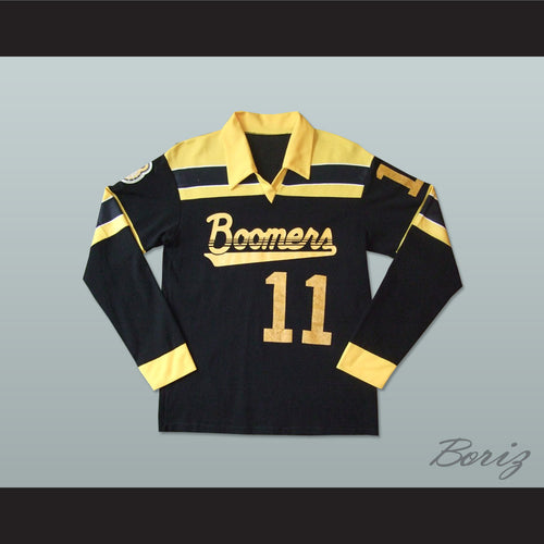 Calgary Boomers Long Sleeve Black Football Soccer Jersey