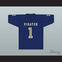 Load image into Gallery viewer, Calvin Jackson 1 Independence Community College Pirates Dark Blue Football Jersey