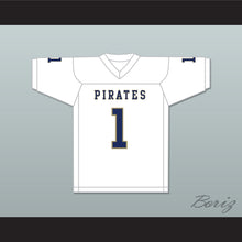 Load image into Gallery viewer, Calvin Jackson 1 Independence Community College Pirates White Football Jersey