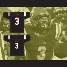 Load image into Gallery viewer, Cam Akers 3 Clinton High School Arrows Black Football Jersey 2
