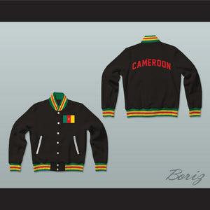 Cameroon Varsity Letterman Jacket-Style Sweatshirt