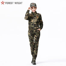 Load image into Gallery viewer, Camo Sets Sport Suit Women Hiking Jackets Pants Suit Two Piece Set Camouflage Outdoor Trekking Fashion Knit Cotton Female Sets