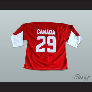 Ken Dryden 29 Canada National Team Red Hockey Jersey