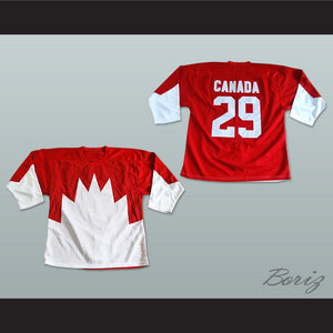 Ken Dryden 29 Canada National Team Red Hockey Jersey