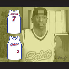 Load image into Gallery viewer, Carl Johnson 7 Los Santos Saints White Basketball Jersey