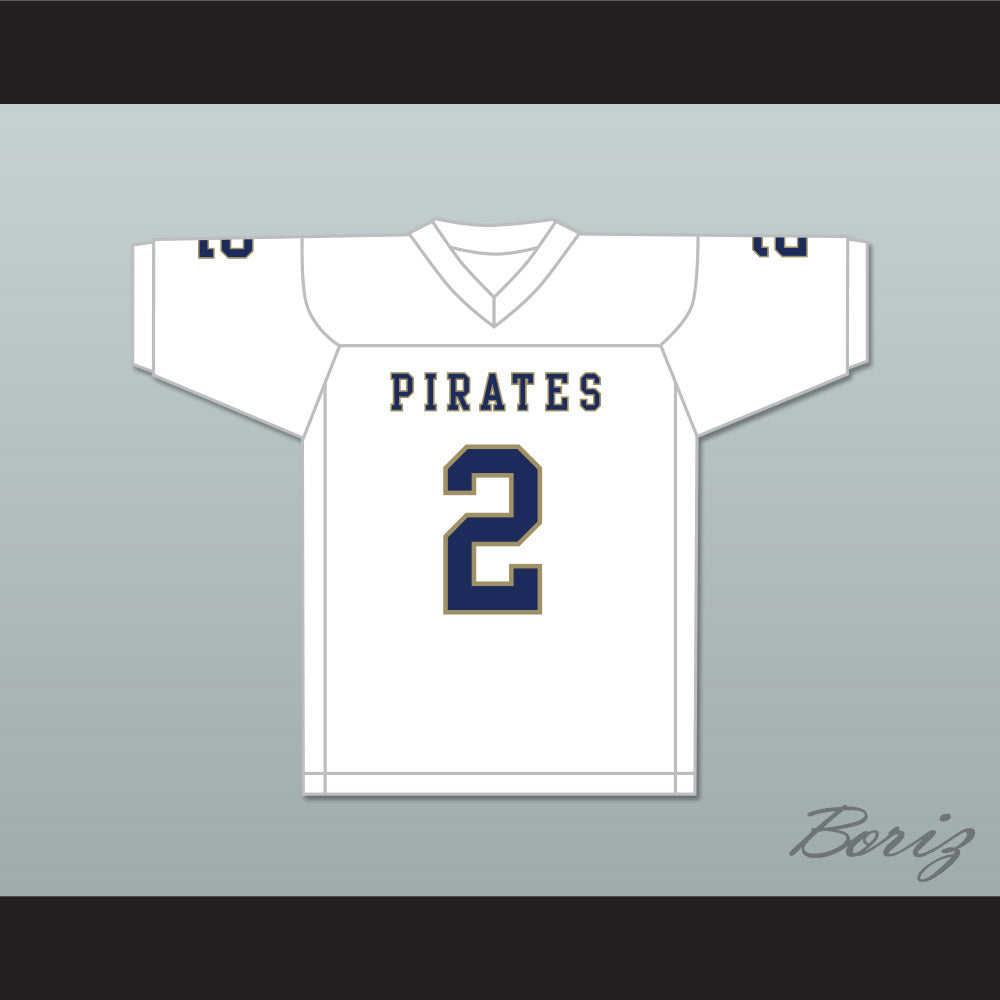 Carlos Thompson 2 Independence Community College Pirates White Football Jersey