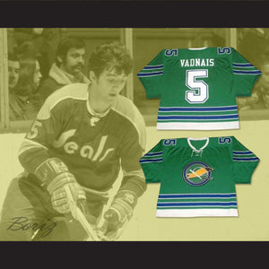 Carol Vadnais 5 California Golden Seals Green Hockey Jersey