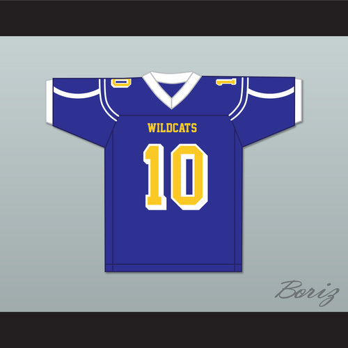 Carson Strong 10 Will C. Wood High School Wildcats Blue Football Jersey 2