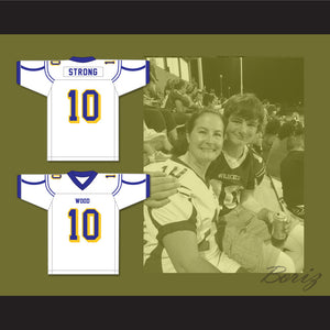 Carson Strong 10 Will C. Wood High School Wildcats White Football Jersey 2