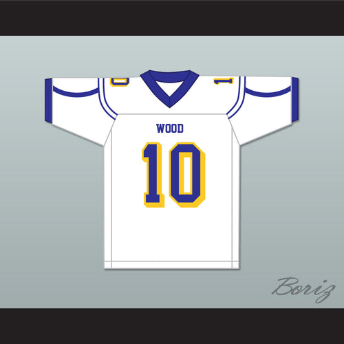 Carson Strong 10 Will C. Wood High School Wildcats White Football Jersey 1