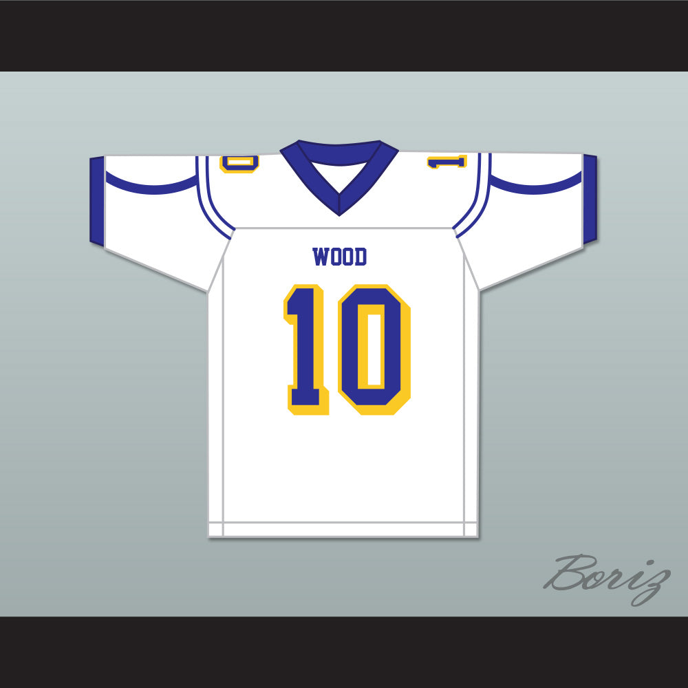 Carson Strong 10 Will C. Wood High School Wildcats White Football Jersey 1