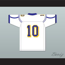 Load image into Gallery viewer, Carson Strong 10 Will C. Wood High School Wildcats White Football Jersey 1