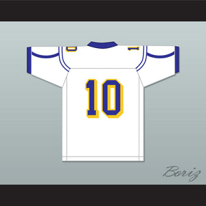 Carson Strong 10 Will C. Wood High School Wildcats White Football Jersey 1