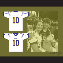 Load image into Gallery viewer, Carson Strong 10 Will C. Wood High School Wildcats White Football Jersey 1