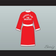 Load image into Gallery viewer, Cassius Clay The Greatest Red Satin Full Boxing Robe