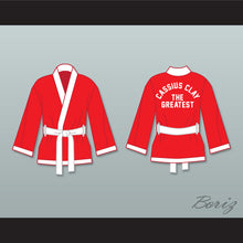 Load image into Gallery viewer, Cassius Clay The Greatest Red Satin Half Boxing Robe