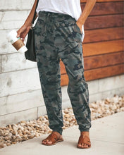 Load image into Gallery viewer, Casual Camouflage Long Pant Women Pocket Bandage Full Length Trousers Female Sporty Workout Loose Running Pants With Pockets