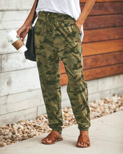 Load image into Gallery viewer, Casual Camouflage Long Pant Women Pocket Bandage Full Length Trousers Female Sporty Workout Loose Running Pants With Pockets