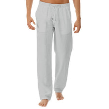 Load image into Gallery viewer, Casual Male Pants Men Summer Cotton Linen Trousers New Simple And Fashionable Fitness joggers Straight Loose Pants 3XL