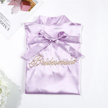 Load image into Gallery viewer, Casual Soft Lady Bride Bridesmaid Wedding Sleepwear Exquisite Embroidery Nightgown Nightwear Sexy Mini Bath Gown Solid Homewear